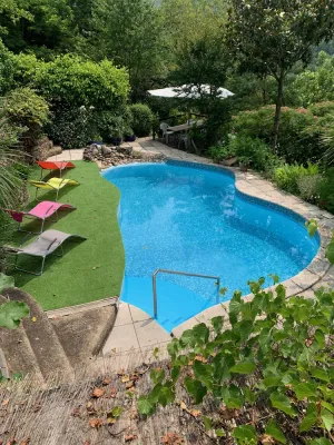 Image of Manor East Wing. Aveyron-cantal. Stunning Views Over River Lot, Sleeps 6.