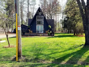 Image of Beautiful A Frame Cottage located right on the ATV Trail-short walk to the Lake!