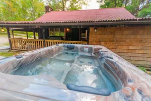 Image of Buzzard's Cabin | 1BR, 1BA, Rustic Cabin, Hot Tub