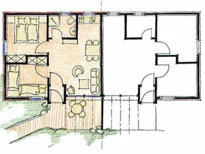 Image of Bungalow B 3 - Silz vacation village in the pine forest with private beach access