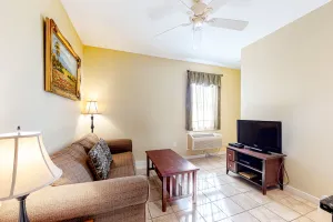 Image of Two Neighboring Suites, Each w\/ WiFi, Two TVs, and Central AC - Near Acadia