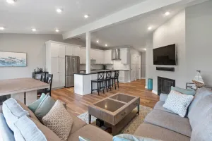 Image of Renovated Abbey Villa Getaway |Patio | Pool |Short Walk to the Water |Gas Fireplace |King Master