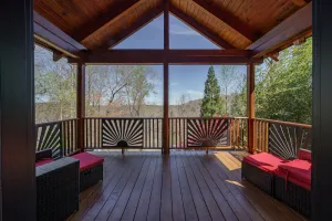 Image of Waterfront cabin with party dock. We are pet friendly so bring the whole family.