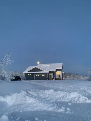 Image of Alaskan home with views of Denali.