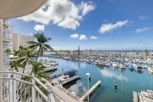 Image of Waterfront Ilikai Marina! Breathtaking Ocean And Boat Harbor Views!
