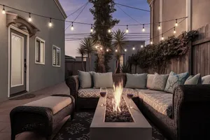 Image of Relax! Spacious family home, 1\/2 block to water, dogs + beach gear, huge patio!