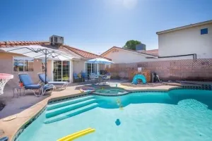Image of Pool and Hot Tub  Beach house 3 bedroom.. 3 bedrooms two bath.   STR19-00084