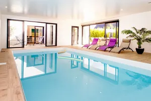 Image of Magnificent villa *****, close to beaches, swimming pool 29°, enclosed garden.