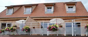 Image of Lodging any comfort Nothalten nine with large terrace overlooking countryside