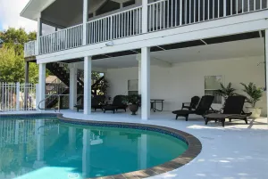 Image of Fabulous Waterfront Island Vacation House!  Walk To Beach! Dock Your Boat! Heated Pool!