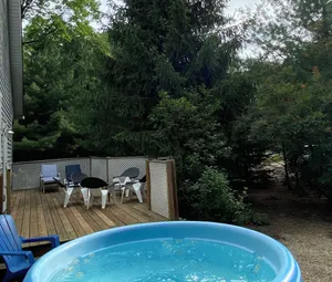 Image of Private Wooded Property 1.5 mi to beach. Pool, Private HotTub, FirePit, BunkRoom