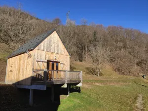 Image of Small brand new wooden chalet on 2 levels with terrace