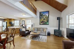 Image of Tranquil cabin near ski slopes & trails with wraparound deck & pool table