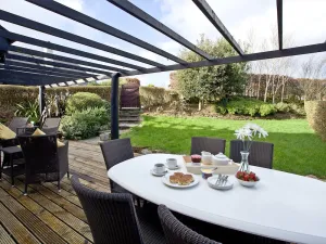 Image of A three-bedroom home from home with a private sauna and impressive decor throughout.
