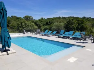 Image of Superb villa, heated pool, 6 minutes from St. Cyprien beach in Lecci