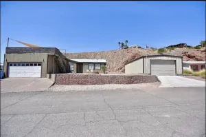 Image of River house with desert view
