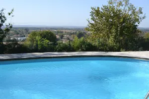 Image of Cottage labeled cottage of France with swimming pool, in the countryside between sea and mountains
