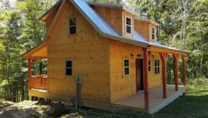 Image of \"The Genoa\" a Rustic Adventure - Amish-Built Deluxe Cabin