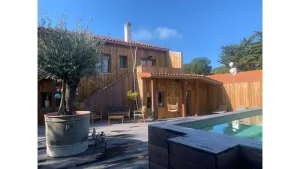 Image of Atypical villa \"Cabane Oléron\" with heated swimming pool
