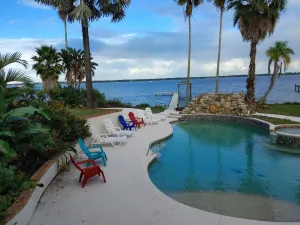 Image of Inter-Coastal 2 Apts. within Villa, heated pool & waterfront, sleeps 9
