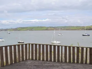 Image of Located right by the River Tamar where you can view the yachts mooring on the water.