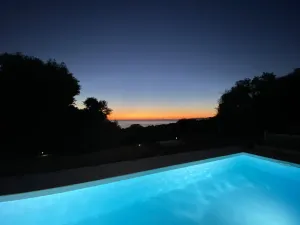Image of Single-storey villa, sea view, swimming pool, 5 minutes from beaches, peaceful setting.
