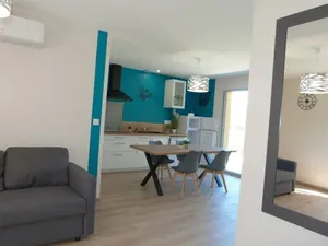 Image of Lumineuse maison neuve, cosy,67m², 2 Chambres/6 couchages 1km Lac, 200m du bourg. Vue paisible, sur la nature