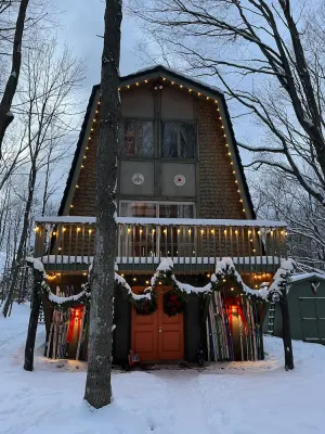 Image of 1969 Mid Century Modern Ski Chalet w Views of Boyne Highlands Next to Nubs Nob