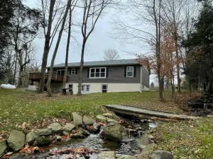 Image of Tranquil, Stylish Elk Mountain Home with Lake Access