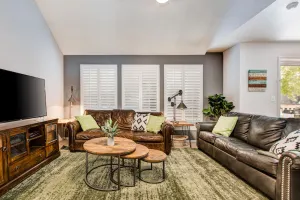 Image of Quiet & spacious townhome w\/ a private hot tub & great views - close to skiing