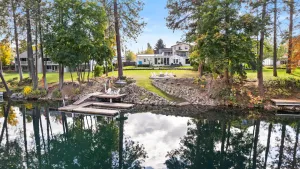 Image of Modern WATERFRONT w\/ Private Dock+ Fire Pit+ BBQ+ King Bed