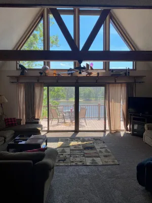 Image of Riverfront Cabin with Access to Dock and Mississippi