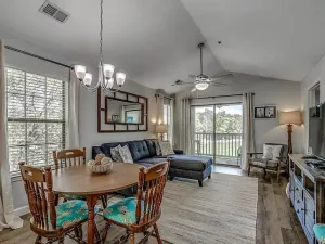 Image of Pawley's Peace 2 miles to Beach Balcony View of 1st Hole 2BR2B