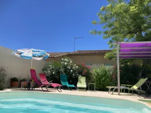 Image of Terrasse du Moulin - 19th Century Village House with pool and  terrace views