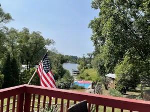 Image of Lake house with private pool.