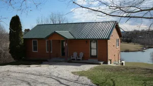 Image of Quiet, Cozy Paoli Cabin Overlooking a Nice Pond