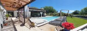 Image of Beautiful modern villa with swimming pool and jacuzzi in absolute calme