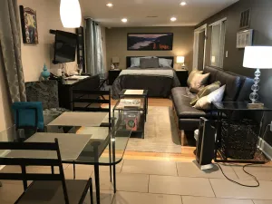 Image of Pet friendly apartment with covered patio and fenced-in yard.
