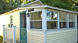 Image of papoose Cozy lakefront rental for two with private beach