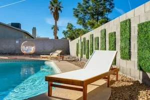 Image of ❤️ Pool Paradise - 4BR Stunner w Peaceful Backyard