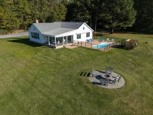 Image of Cedar Point 6.5 Acre Waterfront Family Retreat With Pool And Sandy Beach!