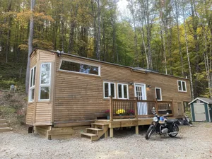 Image of Custom-built Tiny House on forested lot near Quechee
