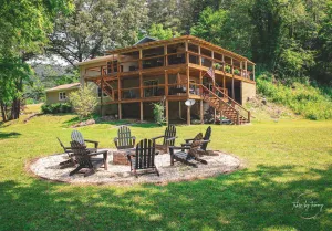 Image of Cullasaja River front Cabin with game room in the  Smokey Mountains Franklin NC
