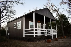 Image of Tiny Picturesque Cabin on Idyllic Ranch with lake view close to Round Top TX