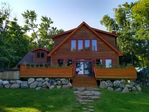 Image of Lake Superior Waterfront Chalet with Hot Tub--\nBirch Point Rendezvous