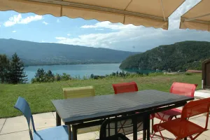 Image of Appt on garden level. Spectacular view of Lake Annecy and the mountains