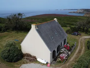Image of House sleeps 9. Spectacular sea views. 300yds sandy beach.  Large garden. WiFi.