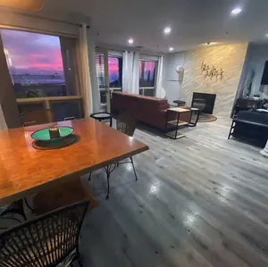 Image of Huge Modern Private Beachfront Patio. Restaurant in Bldg. +2 Free Garage Spaces!