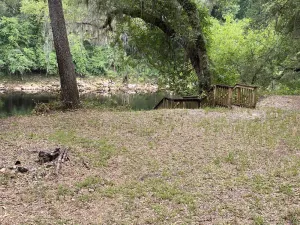 Image of Campsite is locate on the suwannee river. Has power, water and RV hook up!