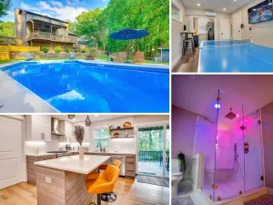 Image of Modern Home - Private Pool in Atlanta Suburb